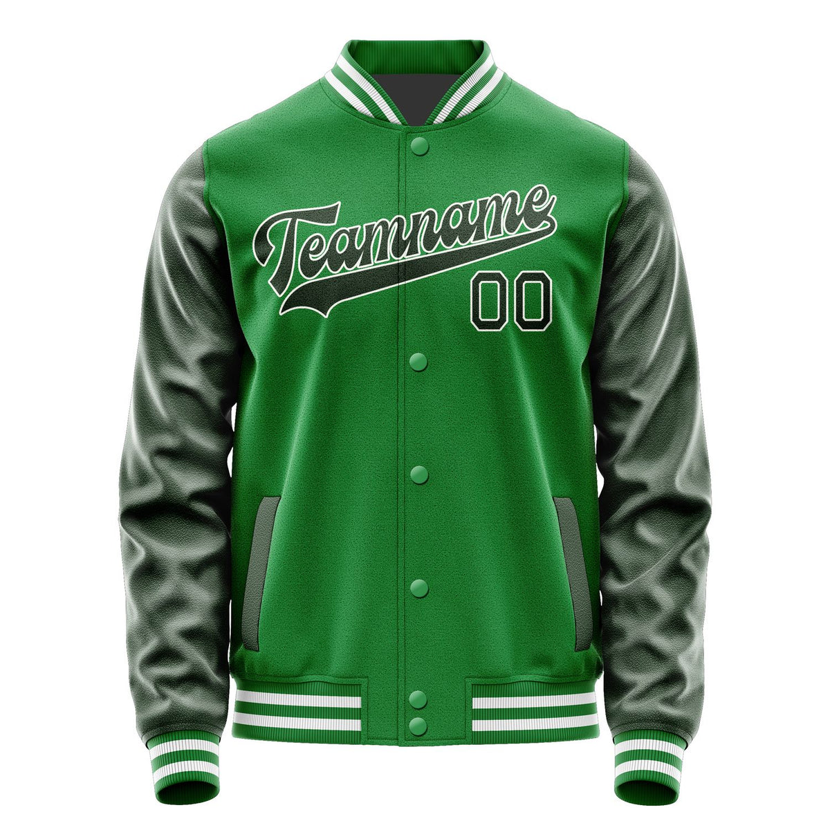 Custom Emerald Green Dark Green Jacket JA2424062418B31806