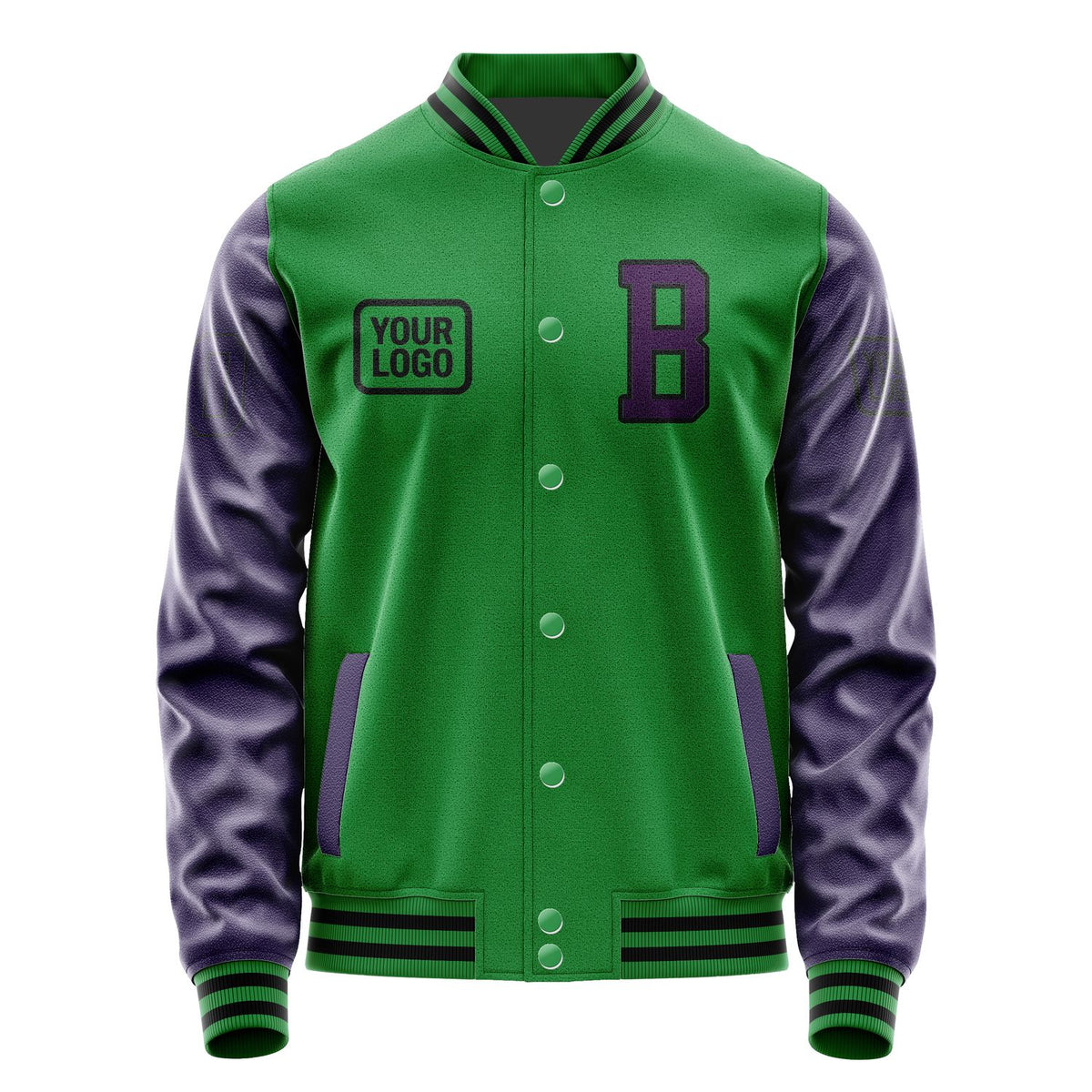 Custom Emerald Green Purple Jacket JA242407241717070717