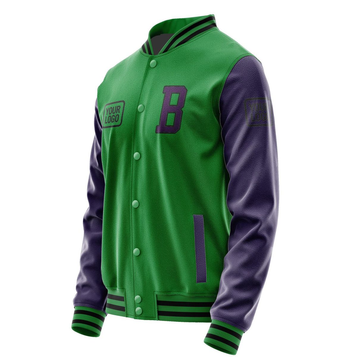 Custom Emerald Green Purple Jacket JA242407241717070717