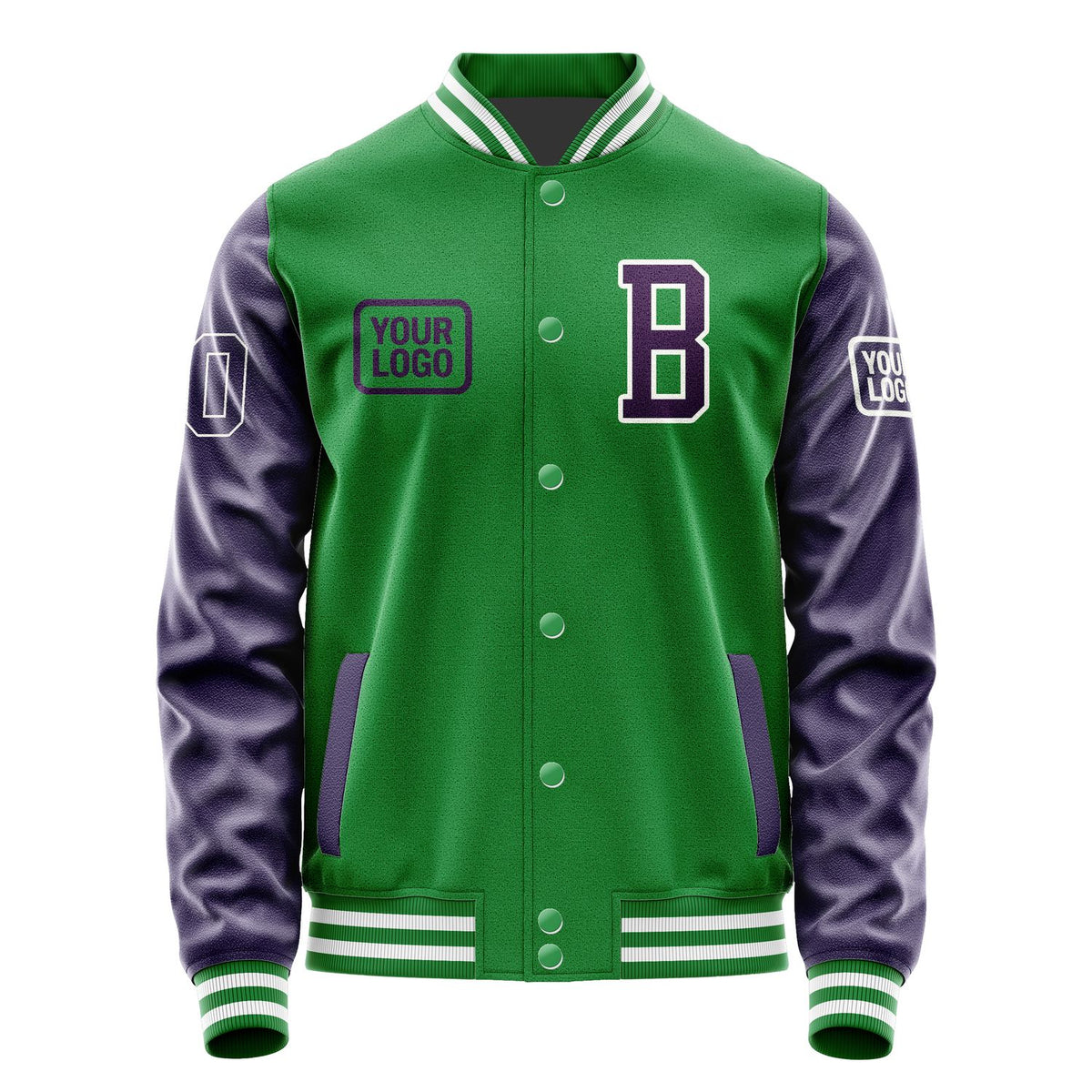 Custom Emerald Green Purple Jacket JA242407241818070718