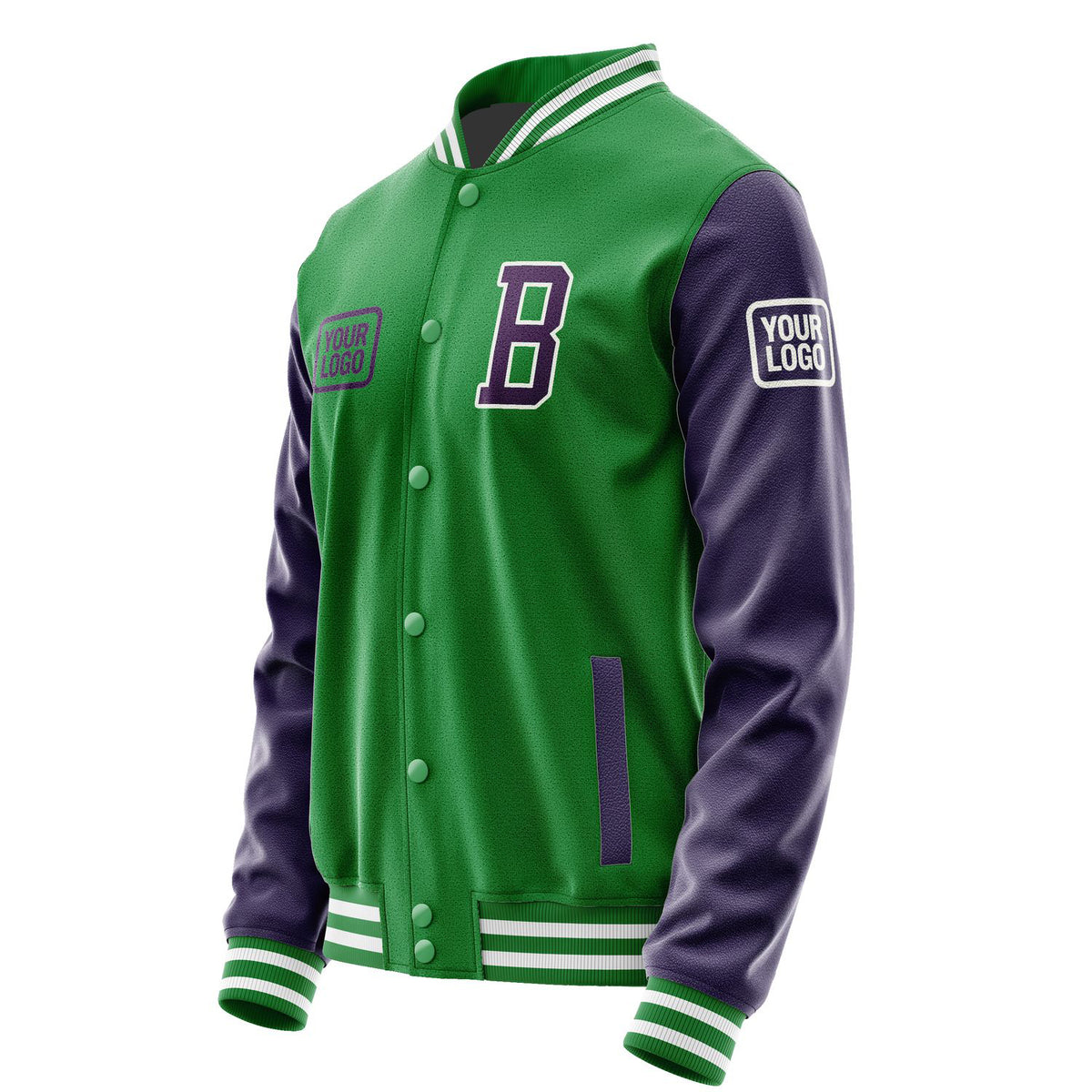 Custom Emerald Green Purple Jacket JA242407241818070718