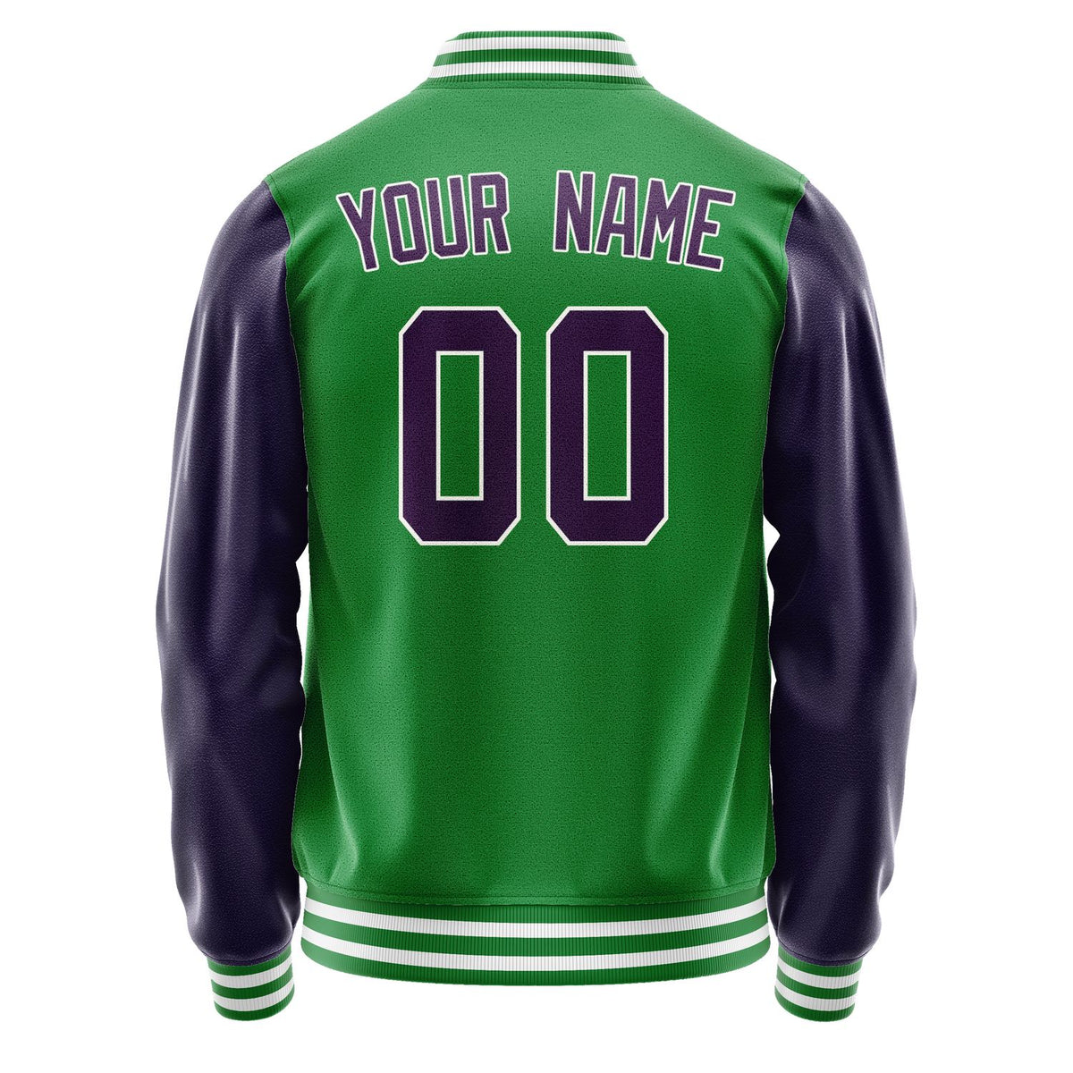 Custom Emerald Green Purple Jacket JA2424072418B31807