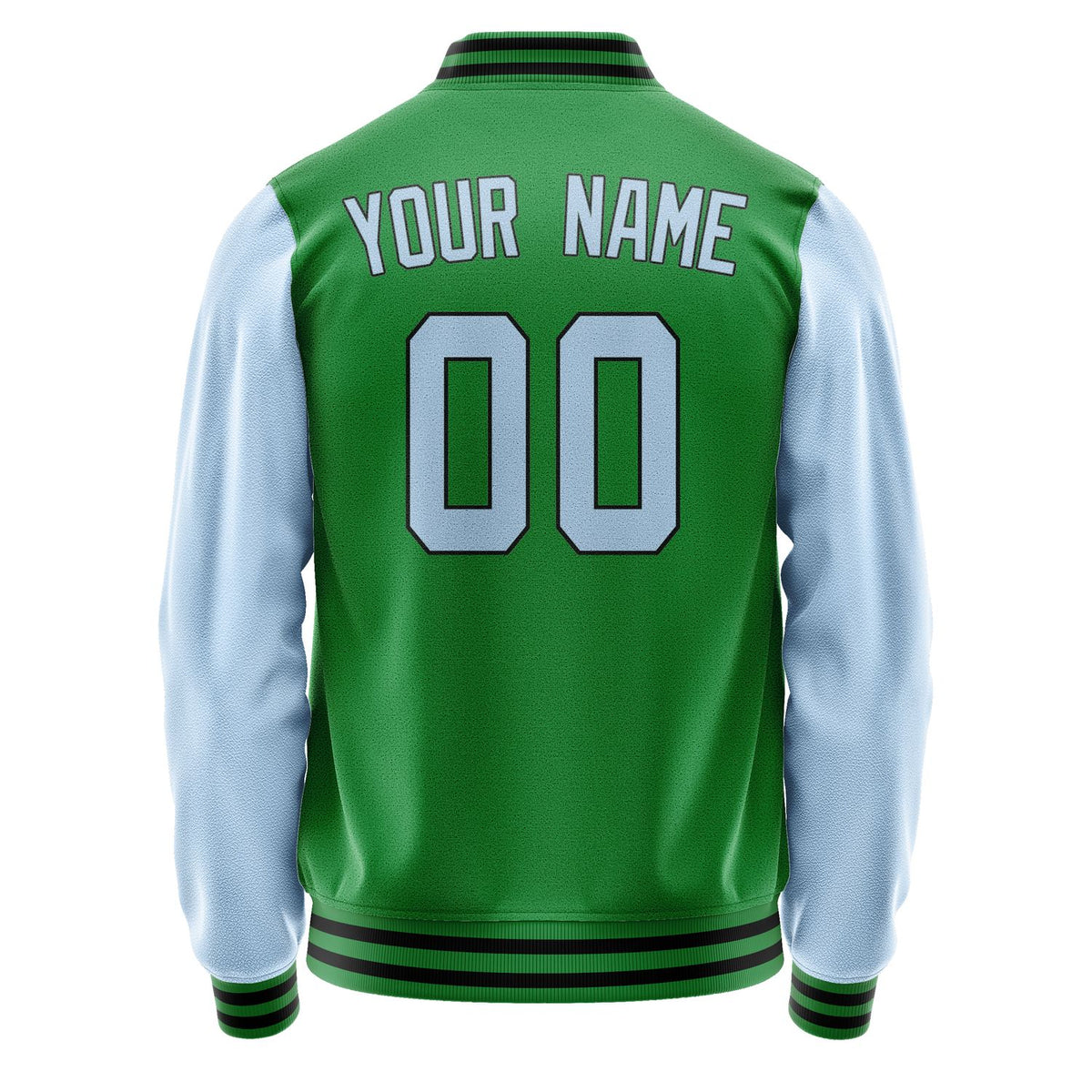 Custom Emerald Green Light Blue Jacket JA2424082417B31708