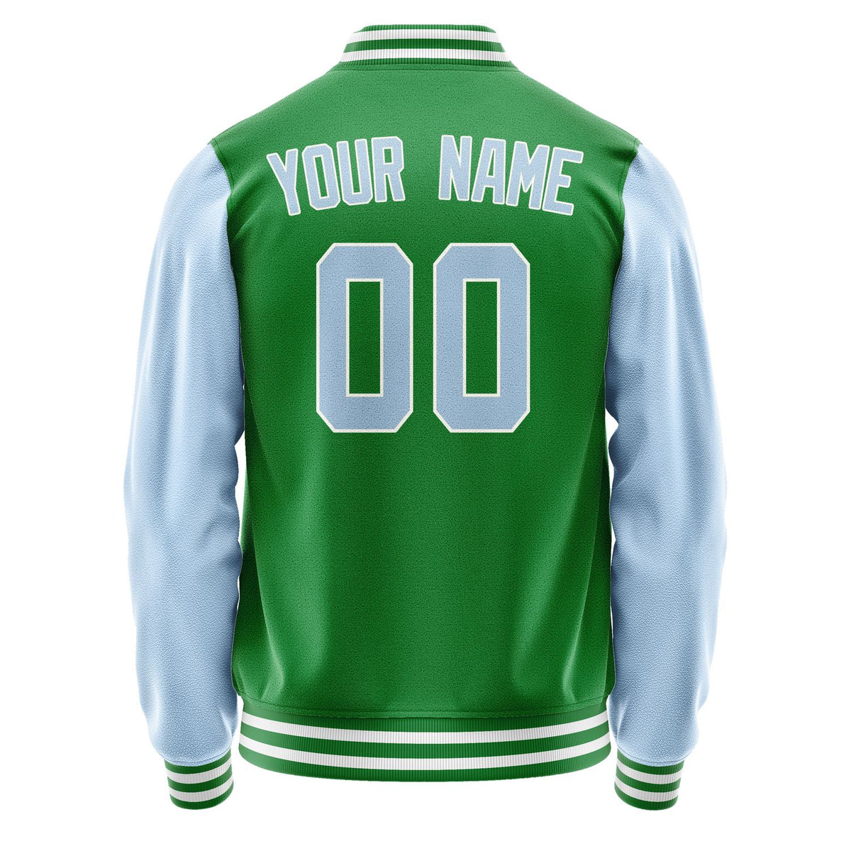 Custom Emerald Green Light Blue Jacket JA2424082418B31808