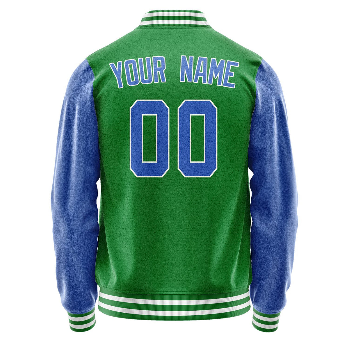 Custom Emerald Green Sky Blue Jacket JA2424092418B31809