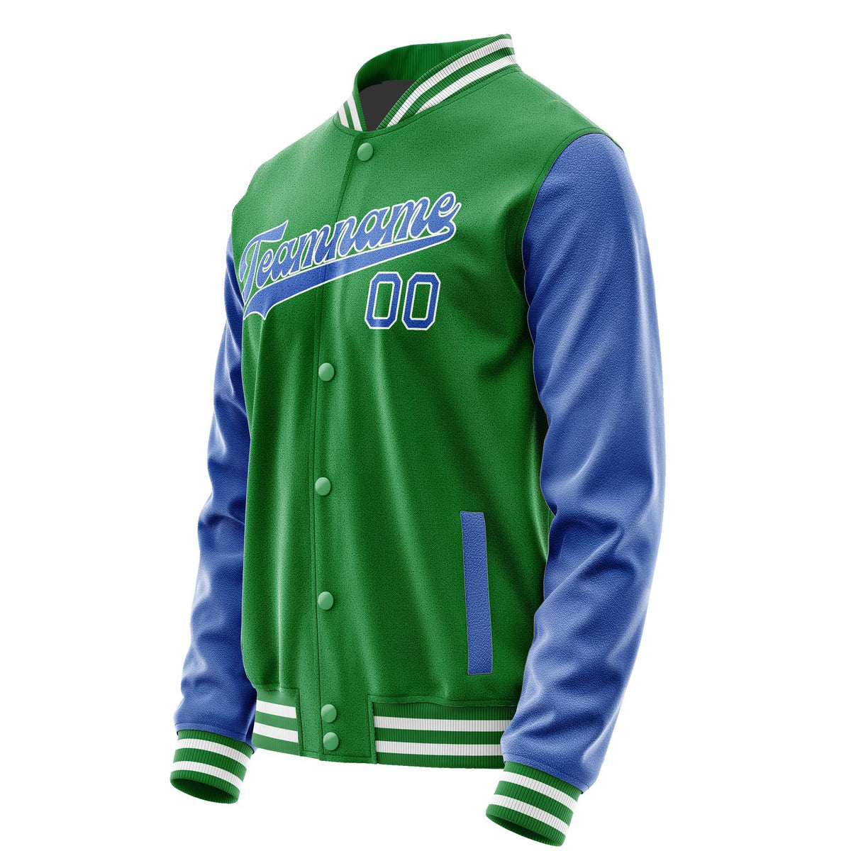 Custom Emerald Green Sky Blue Jacket JA2424092418B31809