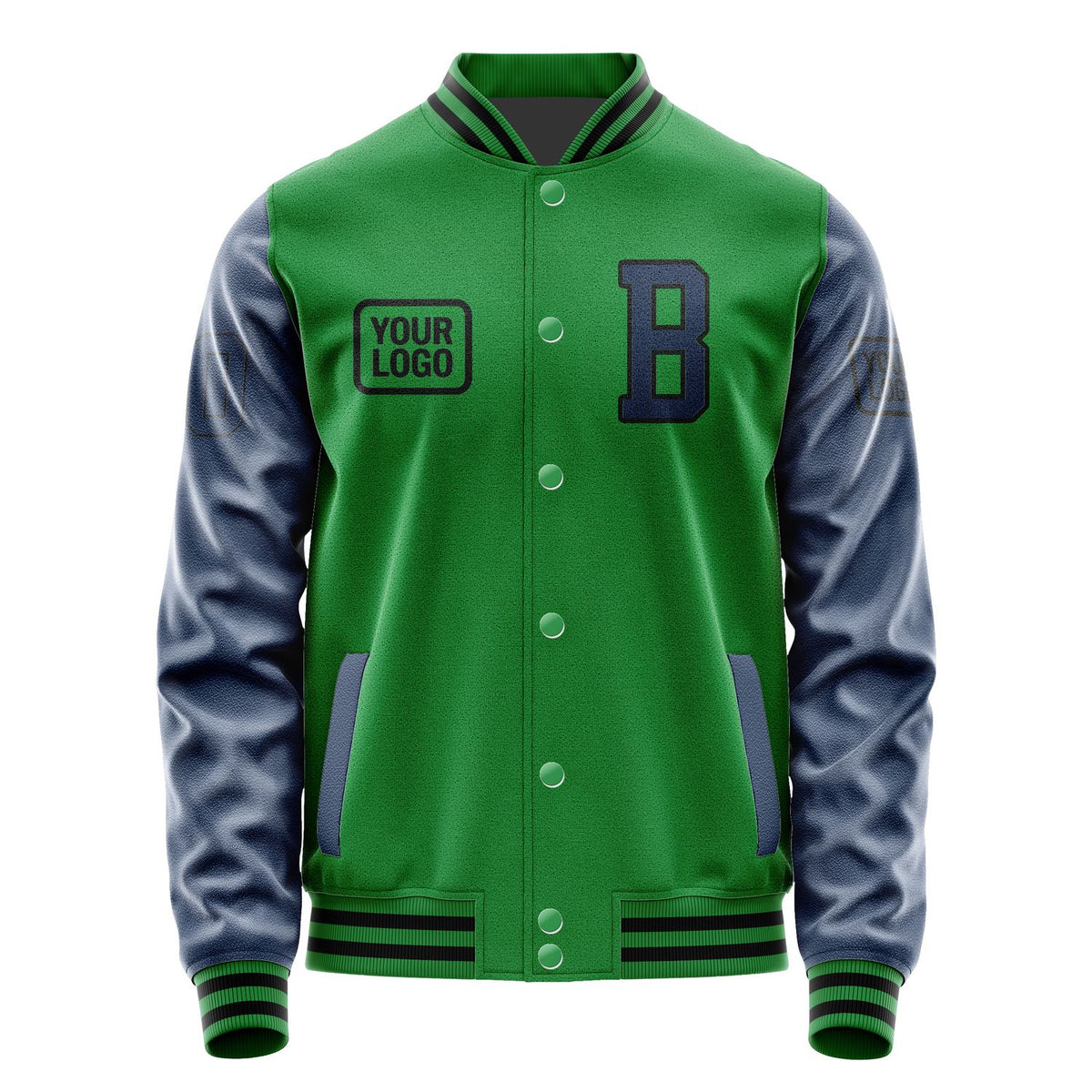 Custom Emerald Green Blue Jacket JA242410241717101017