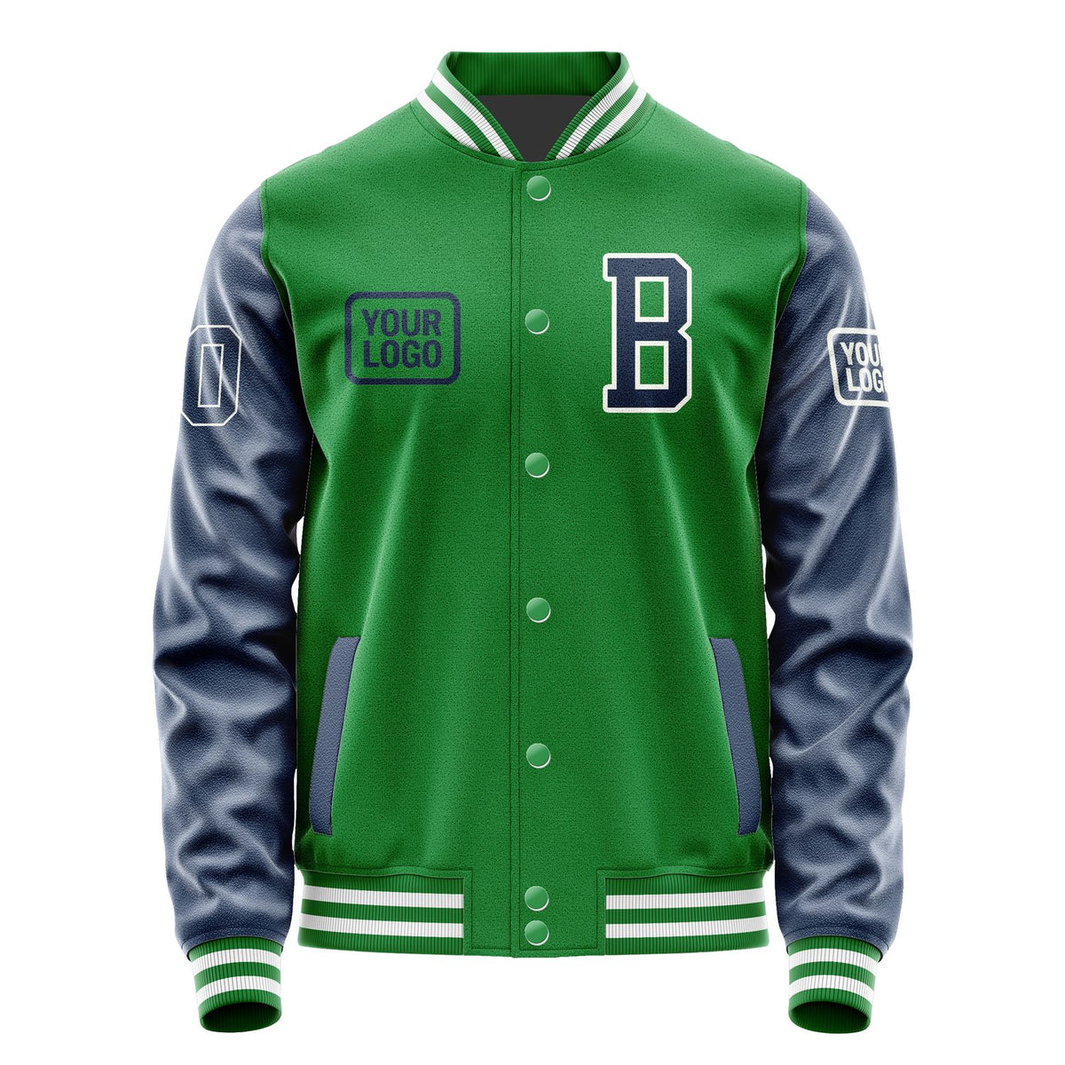 Custom Emerald Green Blue Jacket JA242410241818101018