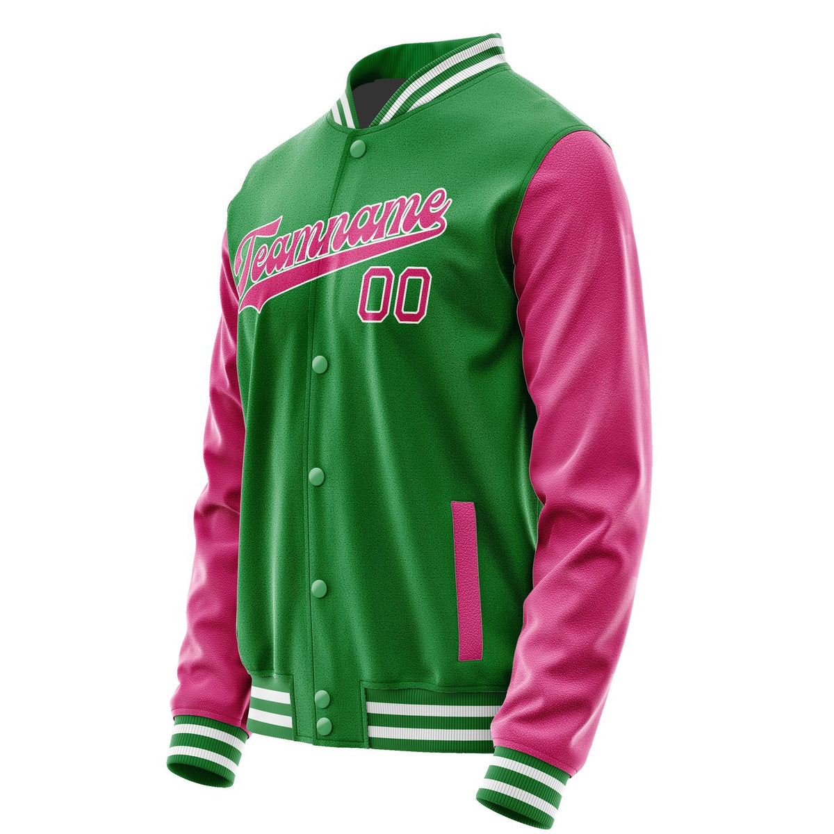 Custom Emerald Green Pink Jacket JA2424132418B31813