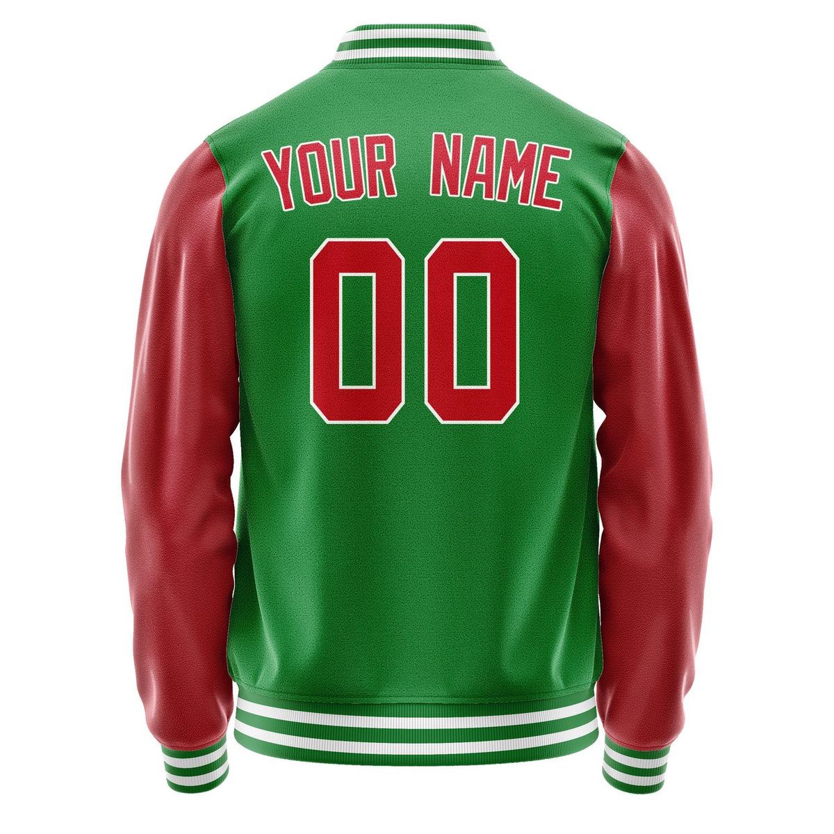 Custom Emerald Green Red Jacket JA2424142418B31814