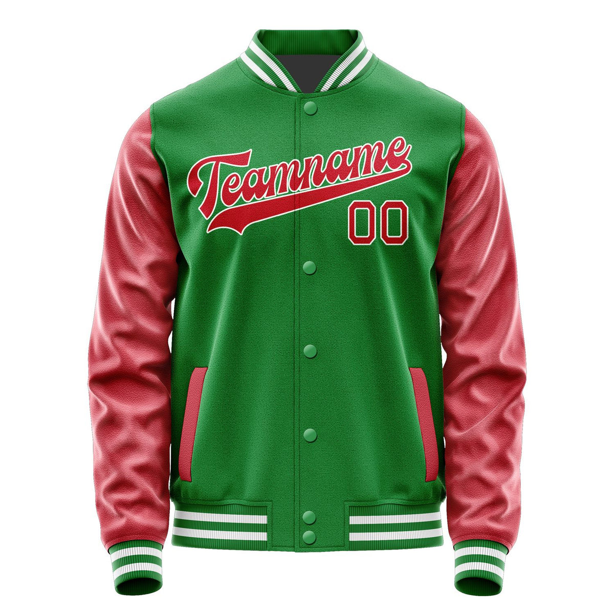 Custom Emerald Green Red Jacket JA2424142418B31814