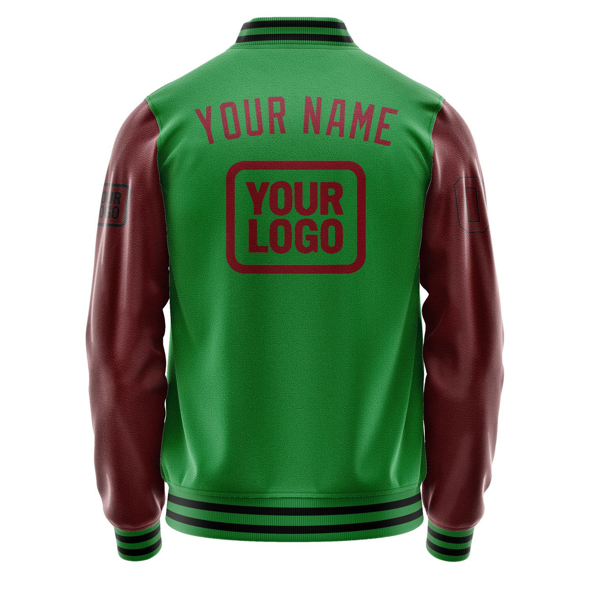 Custom Emerald Green Crimson Red Jacket JA242415241717151517