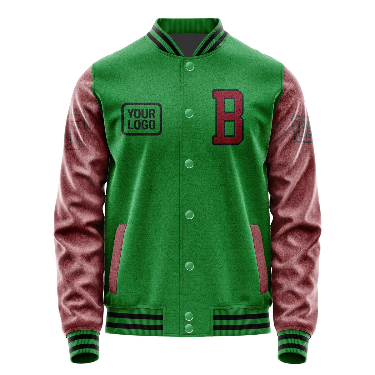 Custom Emerald Green Crimson Red Jacket JA242415241717151517