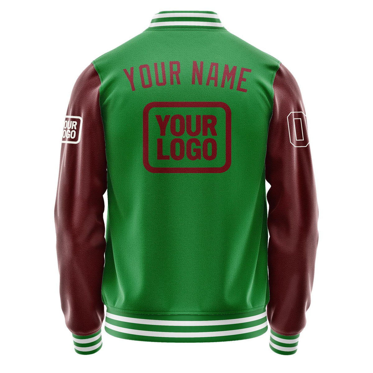 Custom Emerald Green Crimson Red Jacket JA242415241818151518