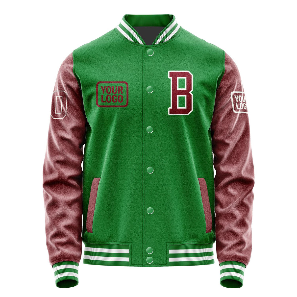 Custom Emerald Green Crimson Red Jacket JA242415241818151518