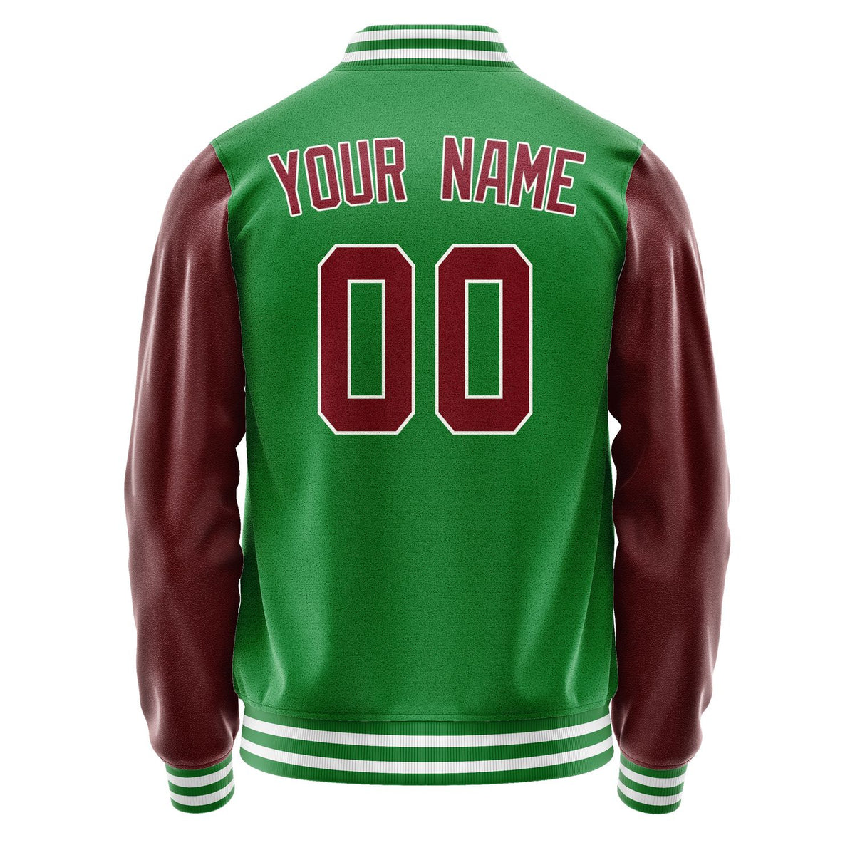 Custom Emerald Green Crimson Red Jacket JA2424152418B31815