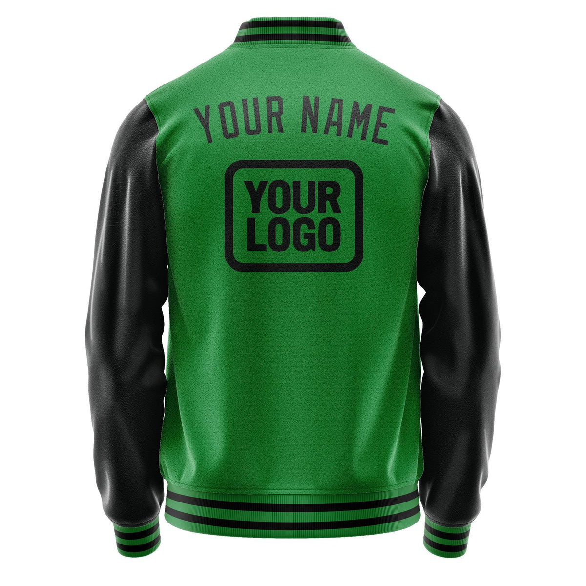 Custom Emerald Green Black Jacket JA242417241717171717