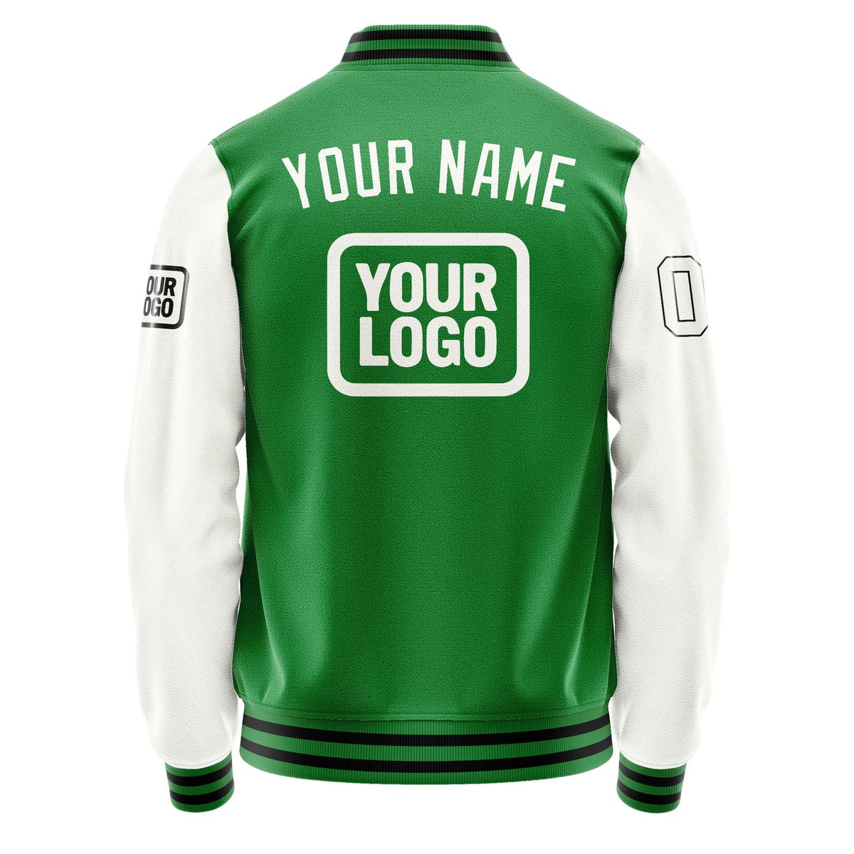 Custom Emerald Green White Jacket JA242418241717181817