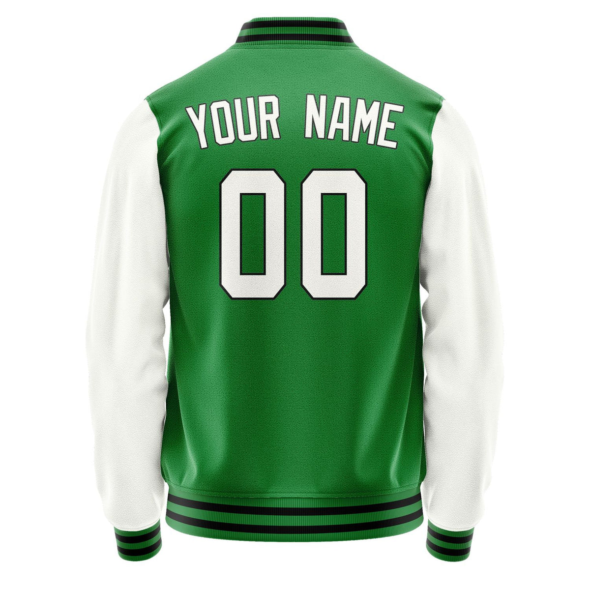 Custom Emerald Green White Jacket JA2424182417B31718