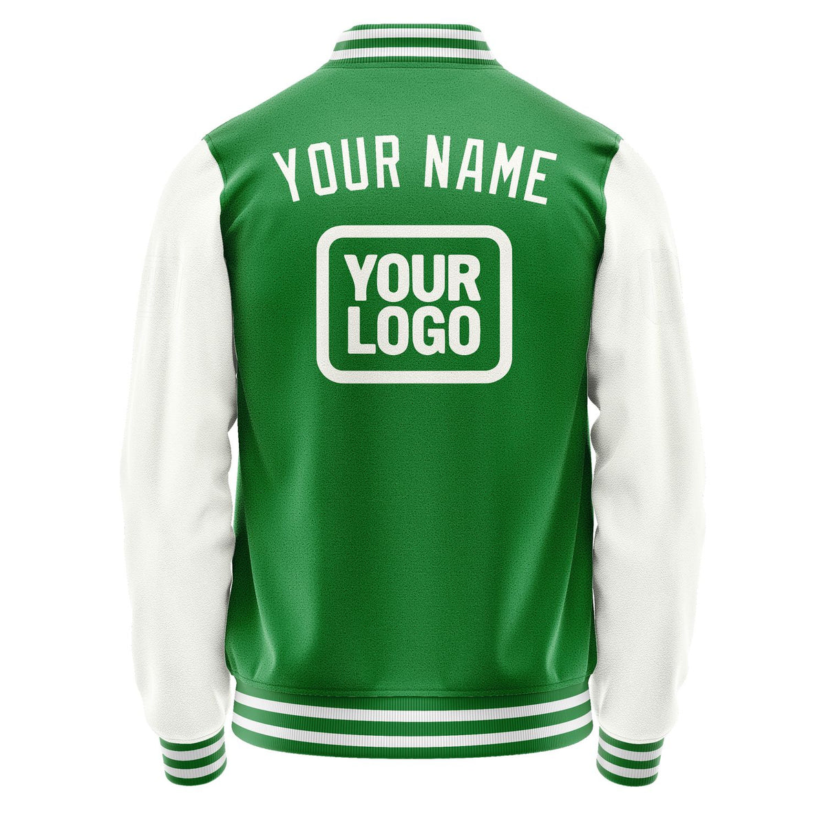 Custom Emerald Green White Jacket JA242418241818181818