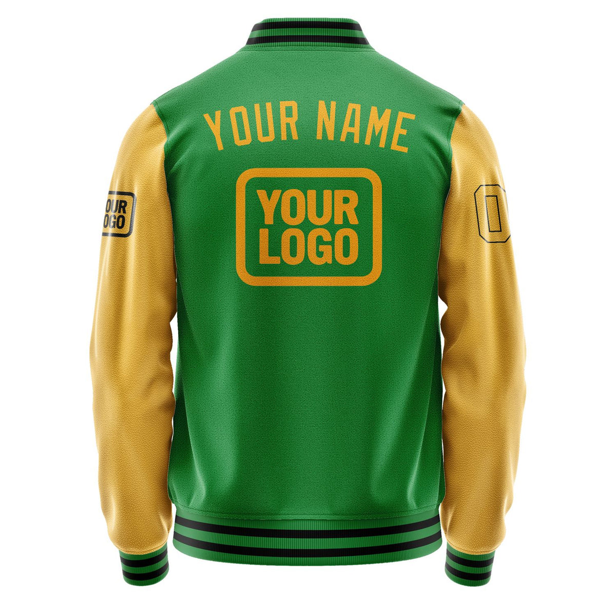 Custom Emerald Green Yellow Jacket JA242419241717191917