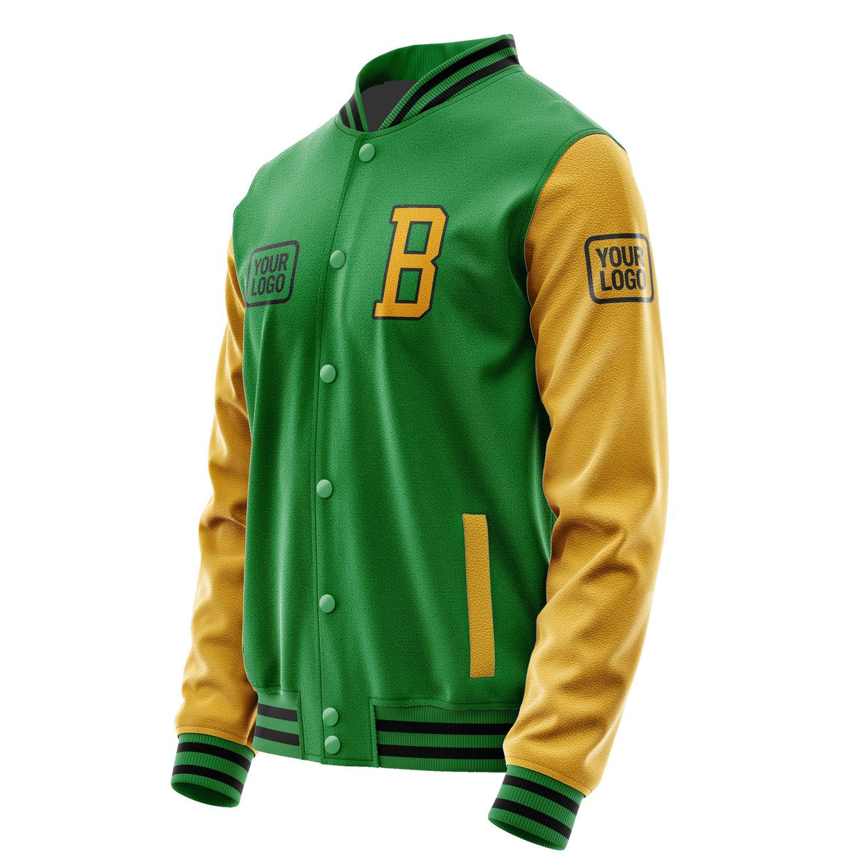 Custom Emerald Green Yellow Jacket JA242419241717191917