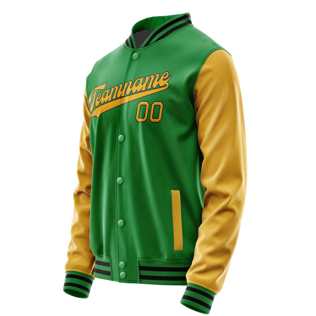 Custom Emerald Green Yellow Jacket JA2424192417B31719