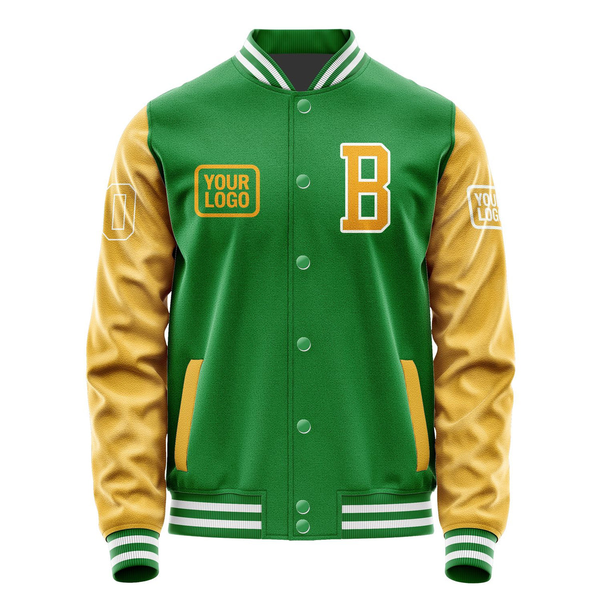 Custom Emerald Green Yellow Jacket JA242419241818191918