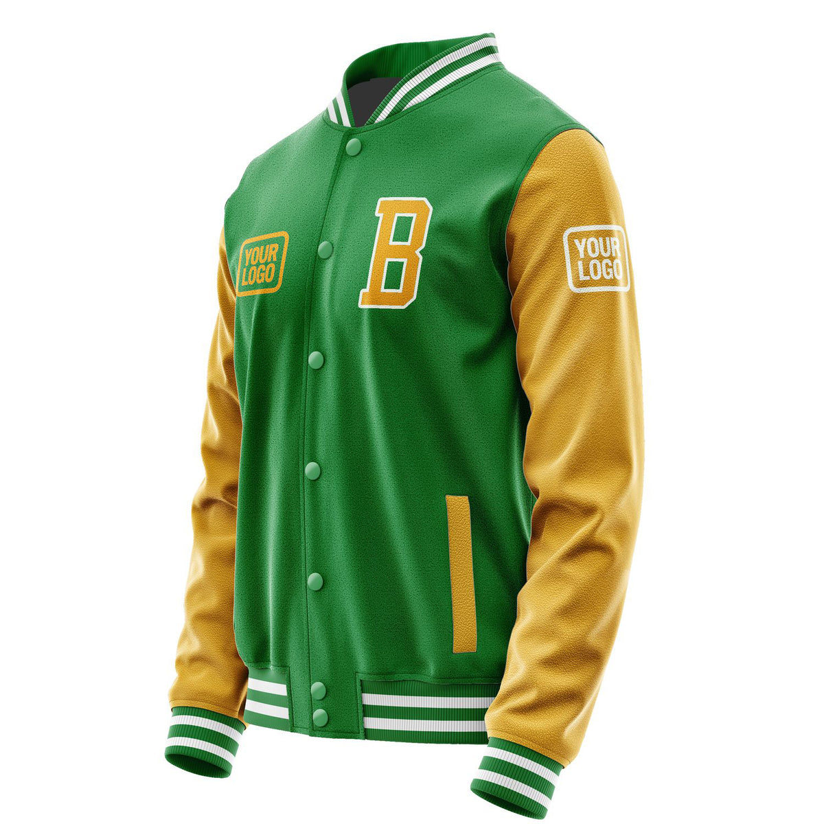 Custom Emerald Green Yellow Jacket JA242419241818191918