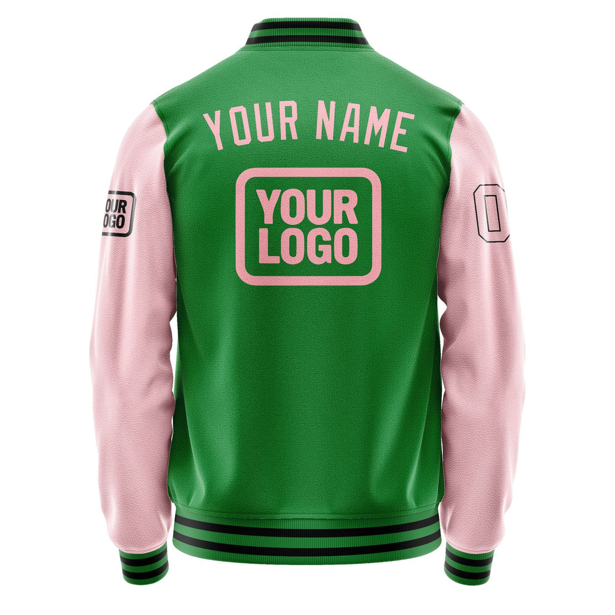 Custom Emerald Green Light Pink Jacket JA242421241717212117