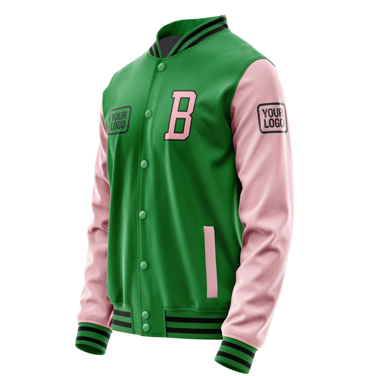 Custom Emerald Green Light Pink Jacket JA242421241717212117