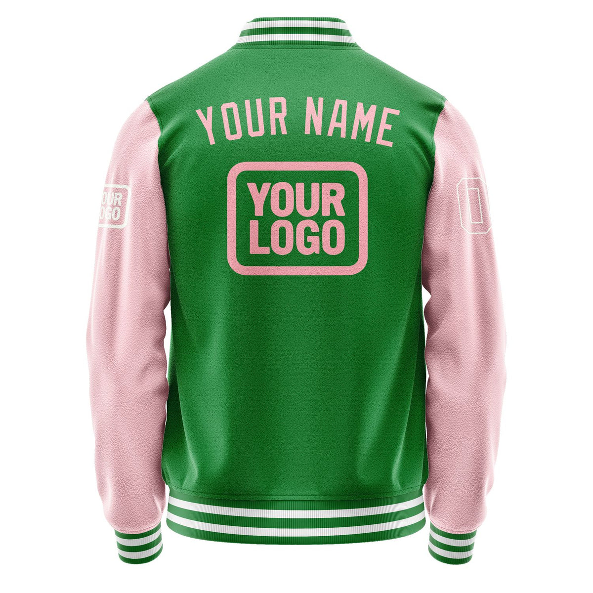 Custom Emerald Green Light Pink Jacket JA242421241818212118