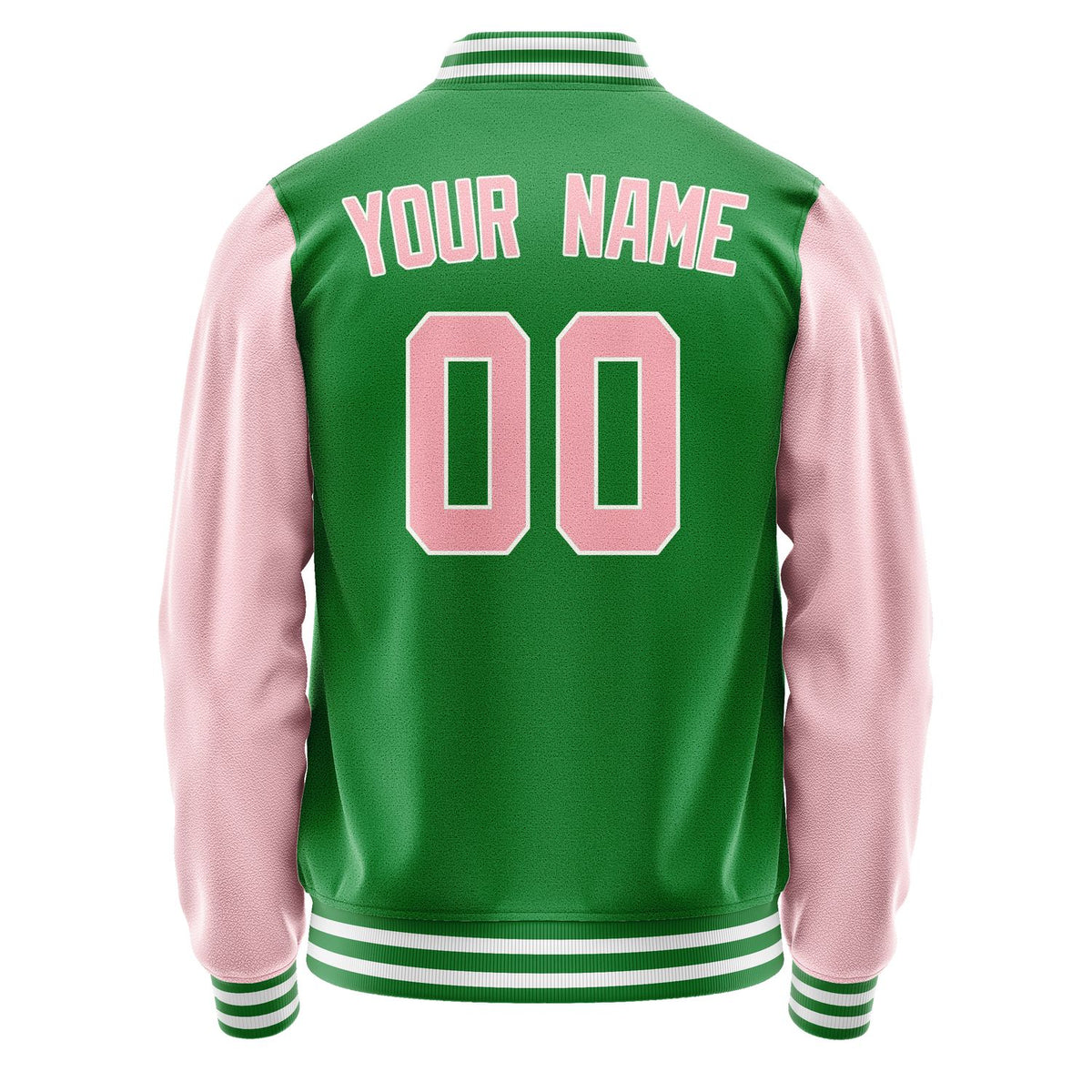 Custom Emerald Green Light Pink Jacket JA2424212418B31821