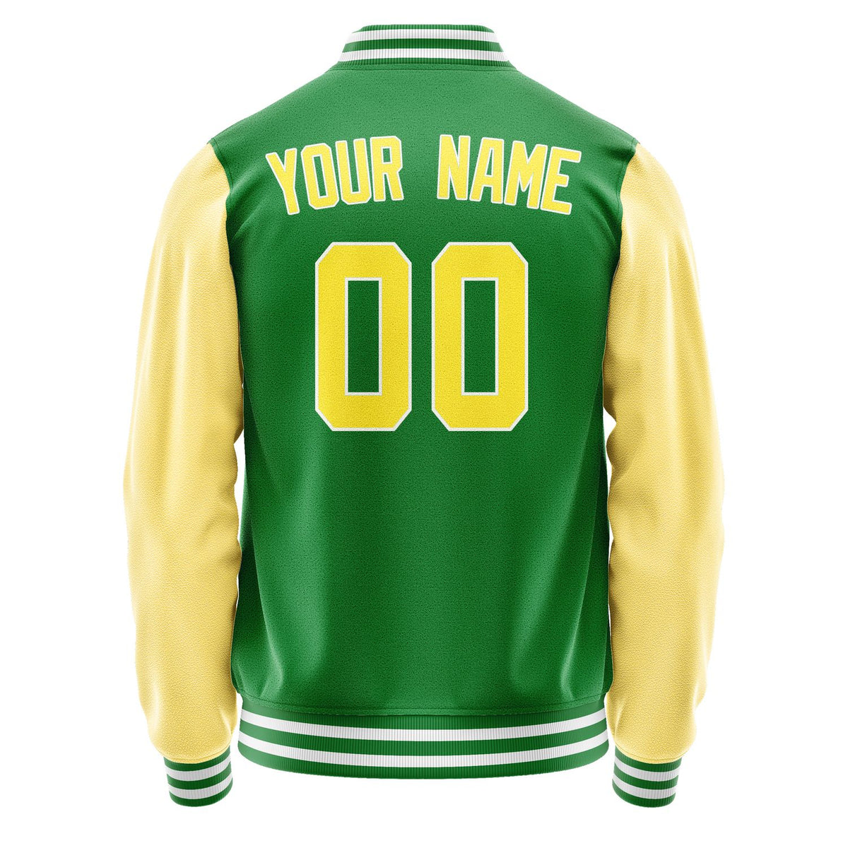 Custom Emerald Green Light Yellow Jacket JA2424262418B31826