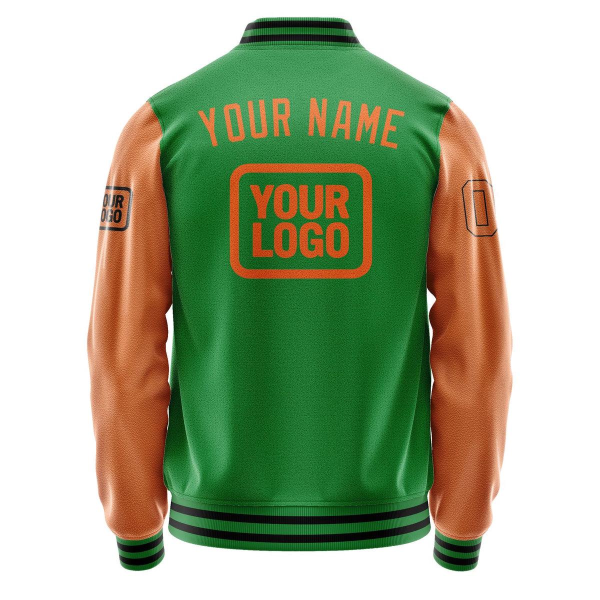 Custom Emerald Green Orange Jacket JA242428241717282817