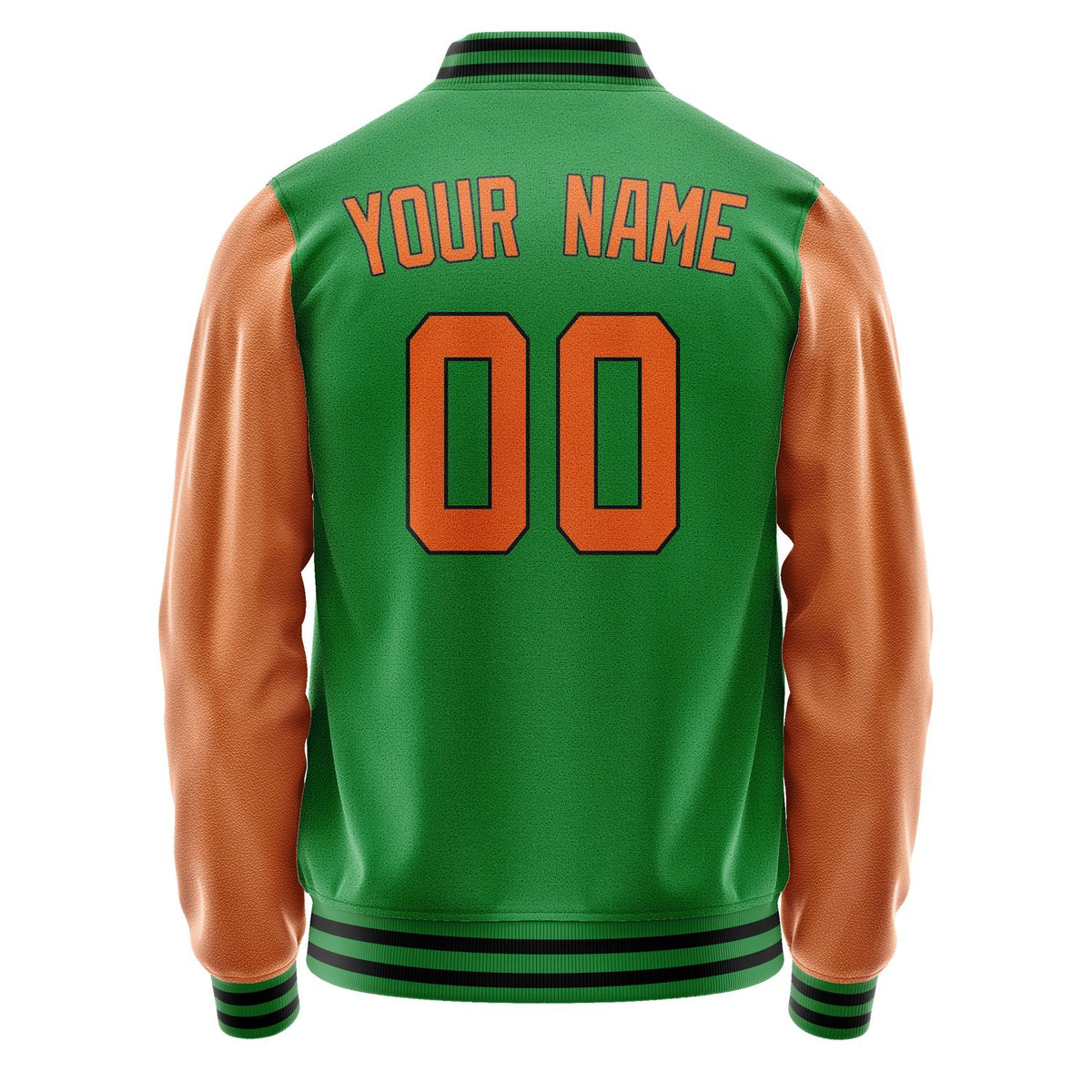 Custom Emerald Green Orange Jacket JA2424282417B31728