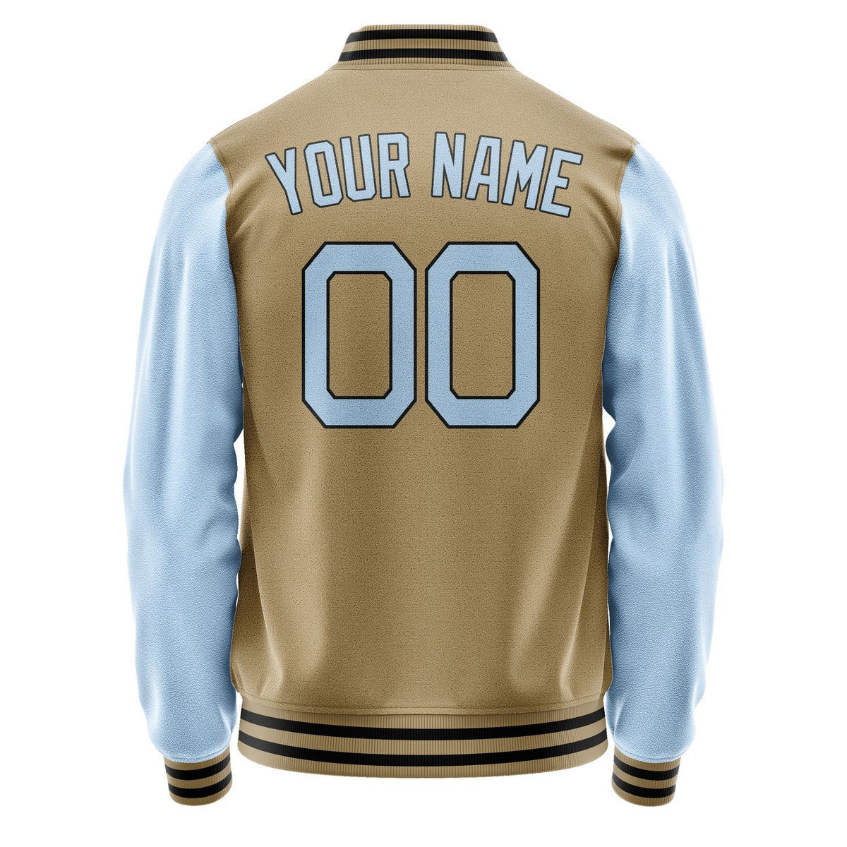 Custom Light Khaki Light Blue Jacket JA2525082517B21708