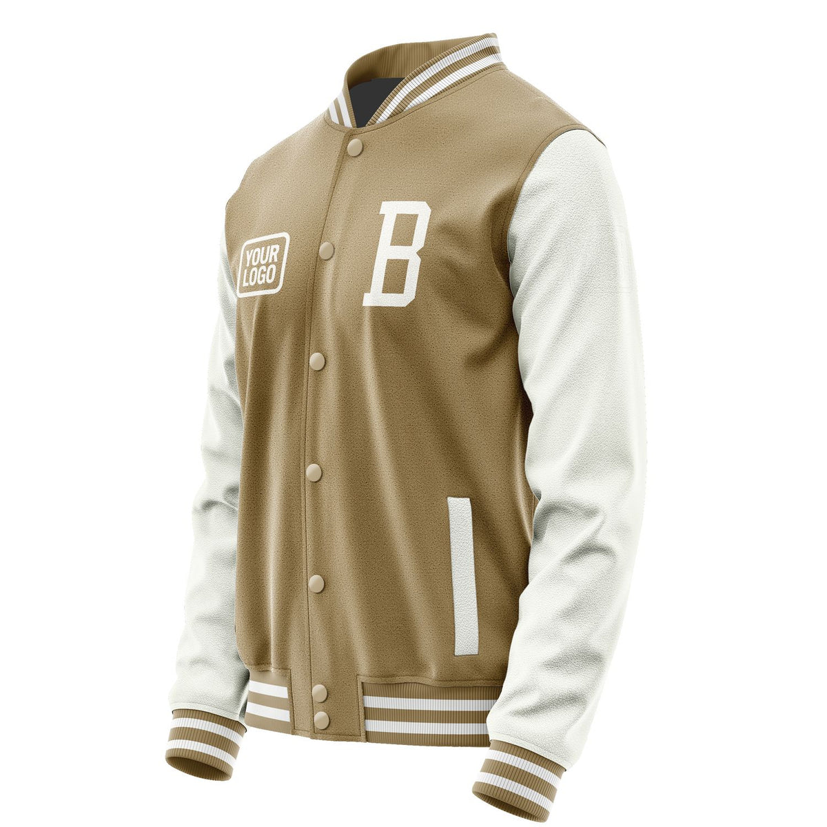 Custom Light Khaki White Jacket JA252518251818181818