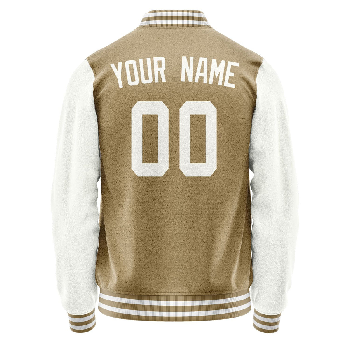 Custom Light Khaki White Jacket JA2525182518B31818