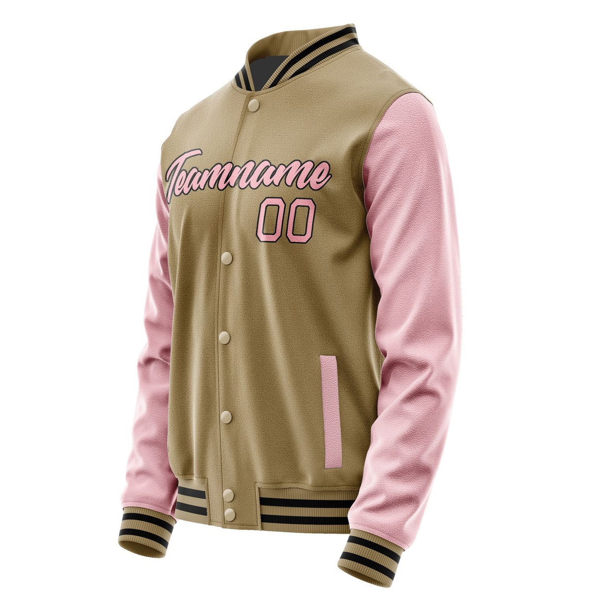 Custom Light Khaki Light Pink Jacket JA2525212517B21721