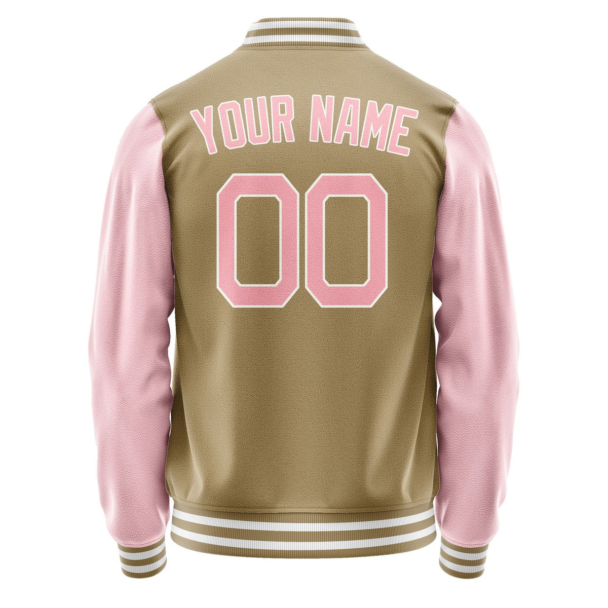 Custom Light Khaki Light Pink Jacket JA2525212518B21821