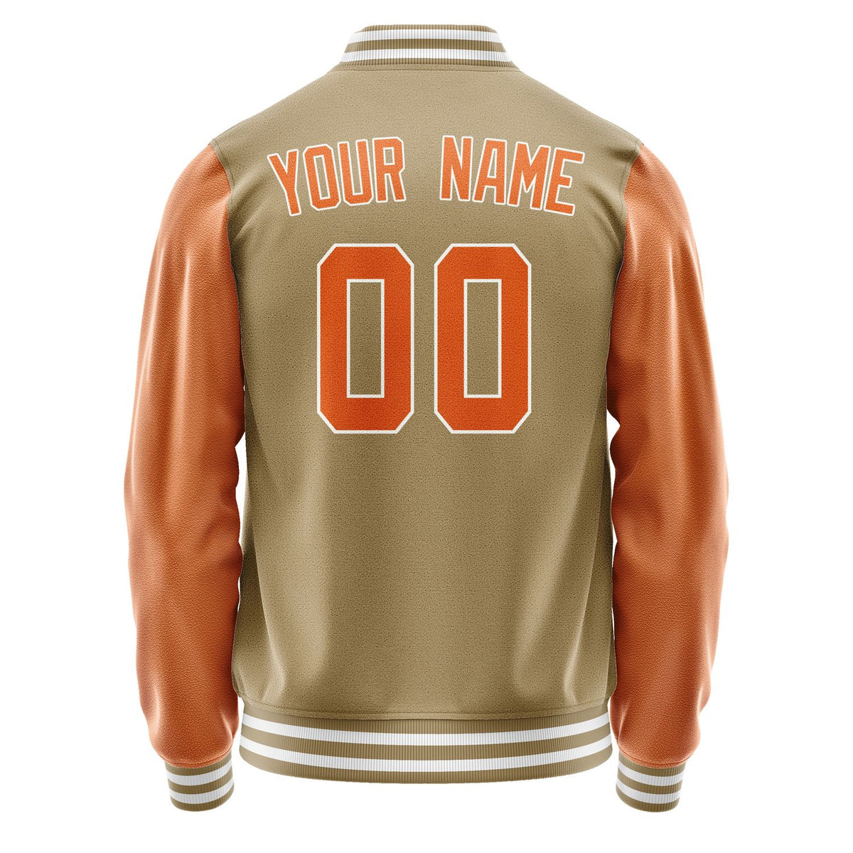 Custom Light Khaki Orange Jacket JA2525282518B31828