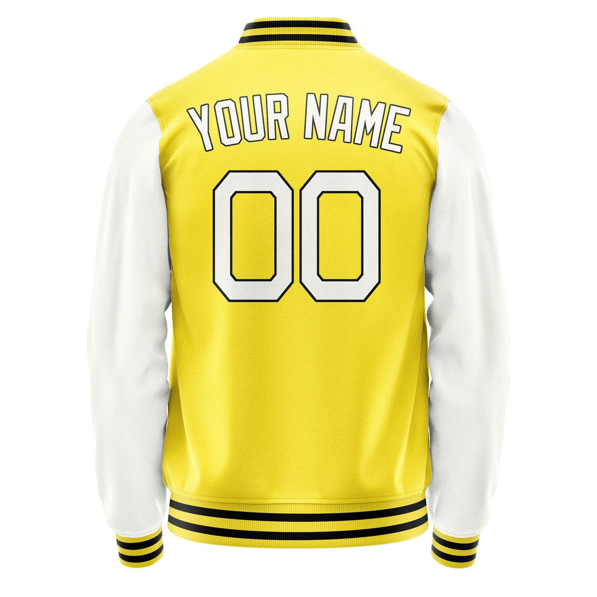 Custom Light Yellow White Jacket JA2626182617B21718