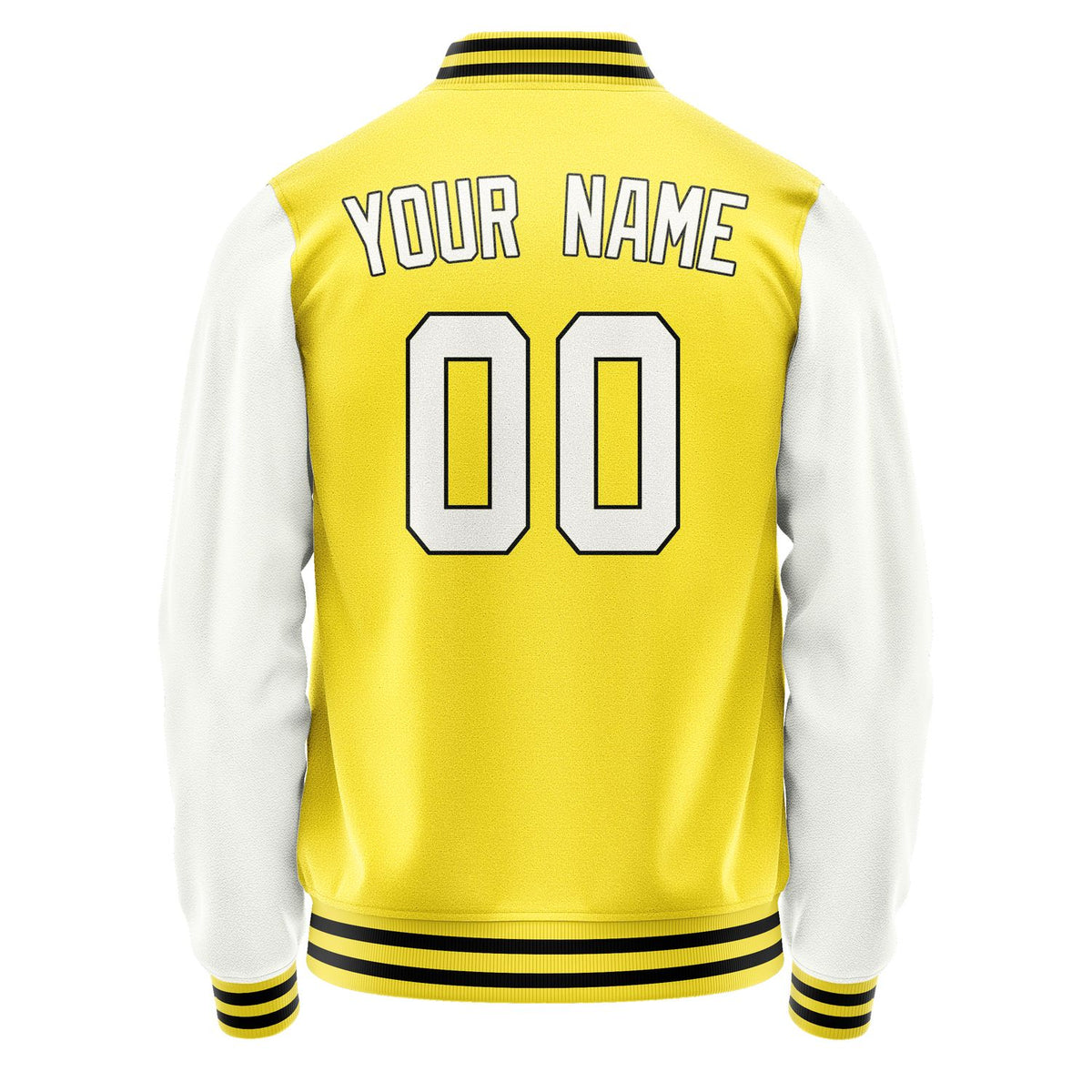 Custom Light Yellow White Jacket JA2626182617B31718