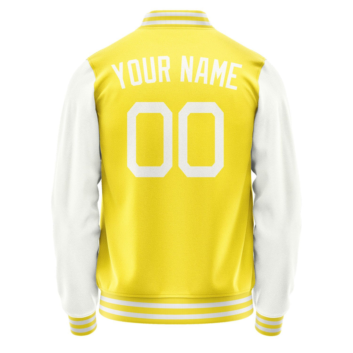 Custom Light Yellow White Jacket JA2626182618B21818