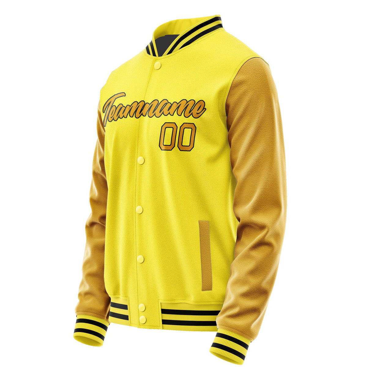 Custom Light Yellow Yellow Jacket JA2626192617B21719