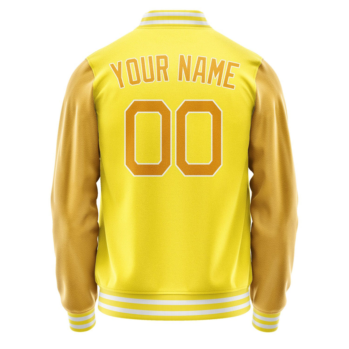 Custom Light Yellow Yellow Jacket JA2626192618B21819