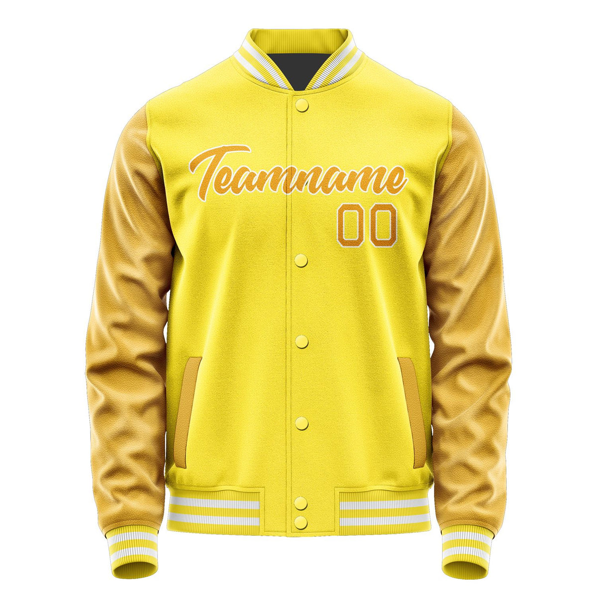 Custom Light Yellow Yellow Jacket JA2626192618B21819