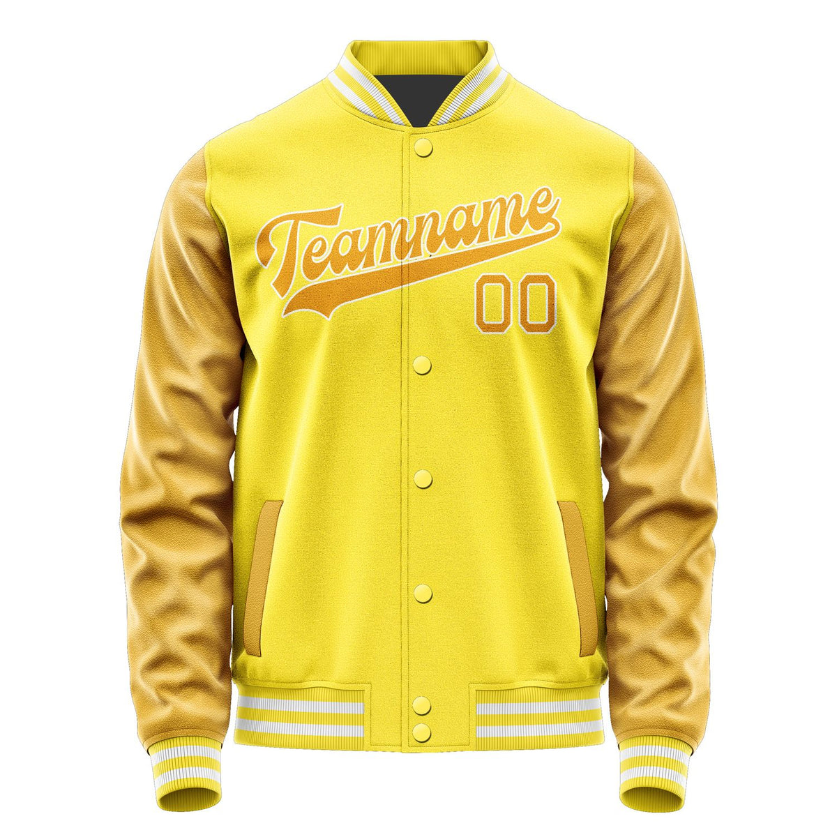 Custom Light Yellow Yellow Jacket JA2626192618B31819