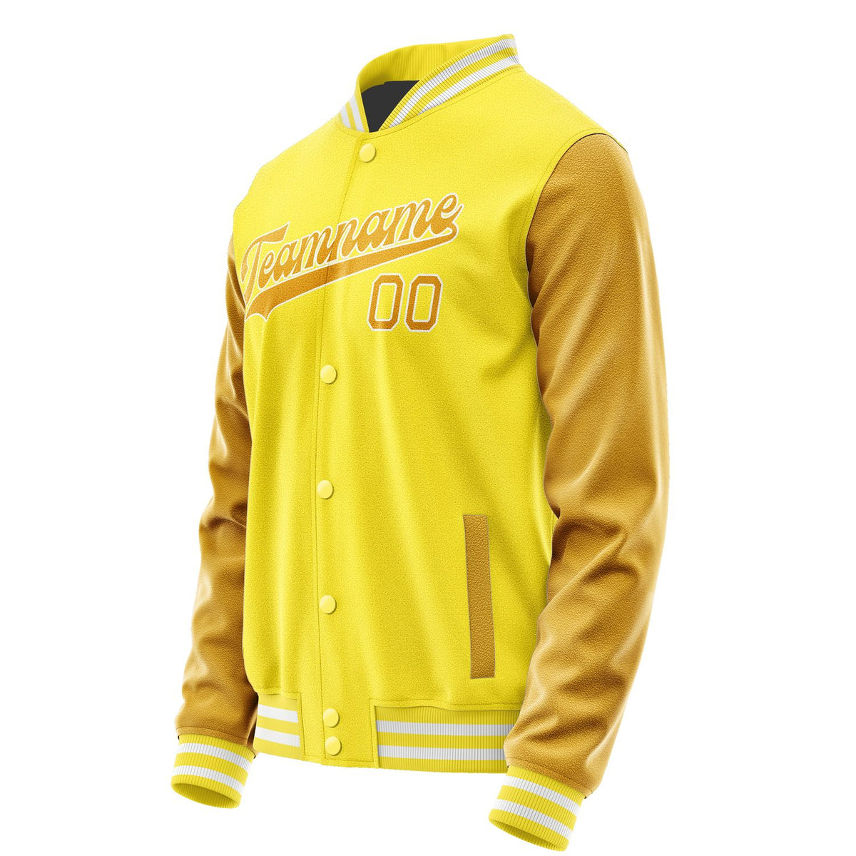 Custom Light Yellow Yellow Jacket JA2626192618B31819